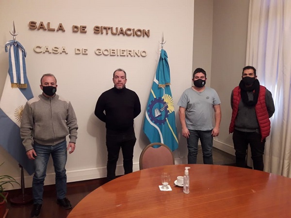 Dirigentes de ATE Esquel realizaron gestiones en Rawson 